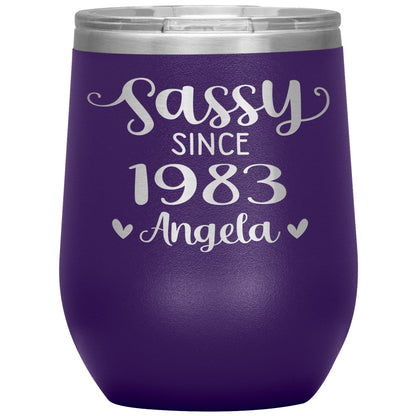 Sassy Since 1983 Birthday Tumbler