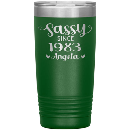 Sassy Since 1983 Birthday Tumbler