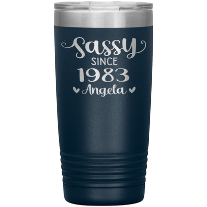 Sassy Since 1983 Birthday Tumbler