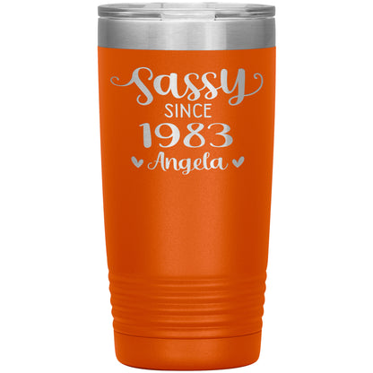 Sassy Since 1983 Birthday Tumbler