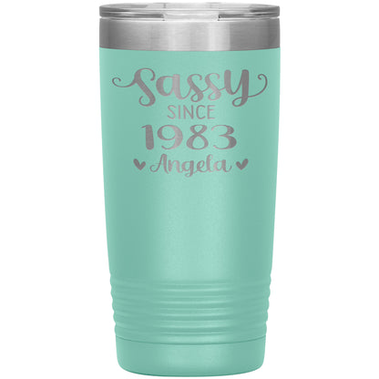 Sassy Since 1983 Birthday Tumbler