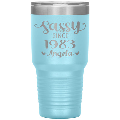 Sassy Since 1983 Birthday Tumbler