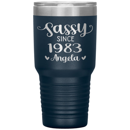 Sassy Since 1983 Birthday Tumbler