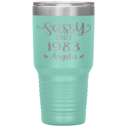 Sassy Since 1983 Birthday Tumbler