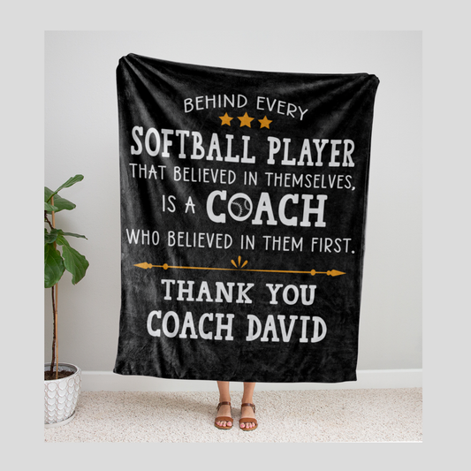 Softball Coach Blanket