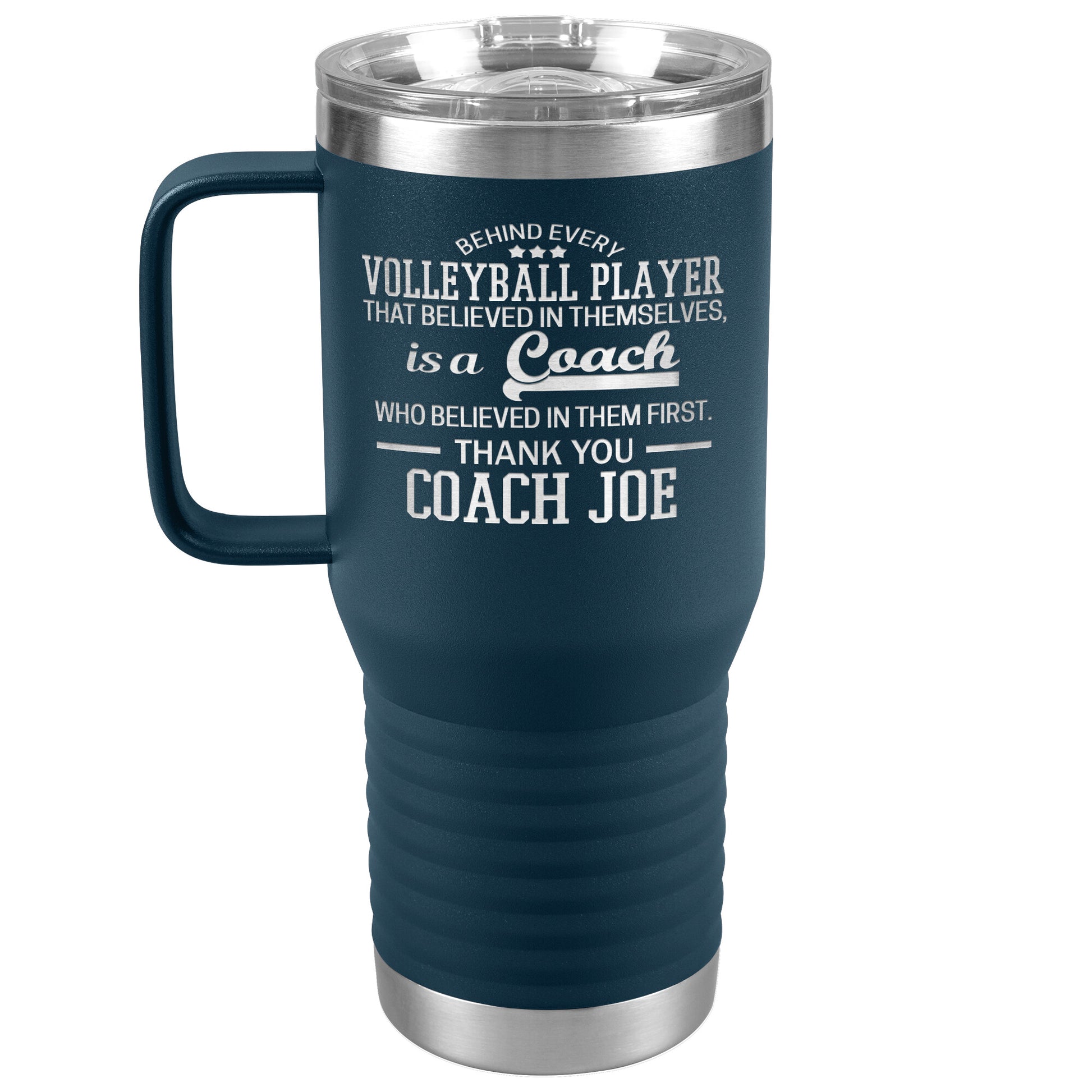 Volleyball Coach Vacuum Insulated Coffee Tumbler With Lid Travel