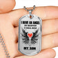 Angel in Heaven My Son Dog Tag Necklace