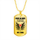 Angel in Heaven My Son Dog Tag Necklace