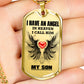 Angel in Heaven My Son Dog Tag Necklace