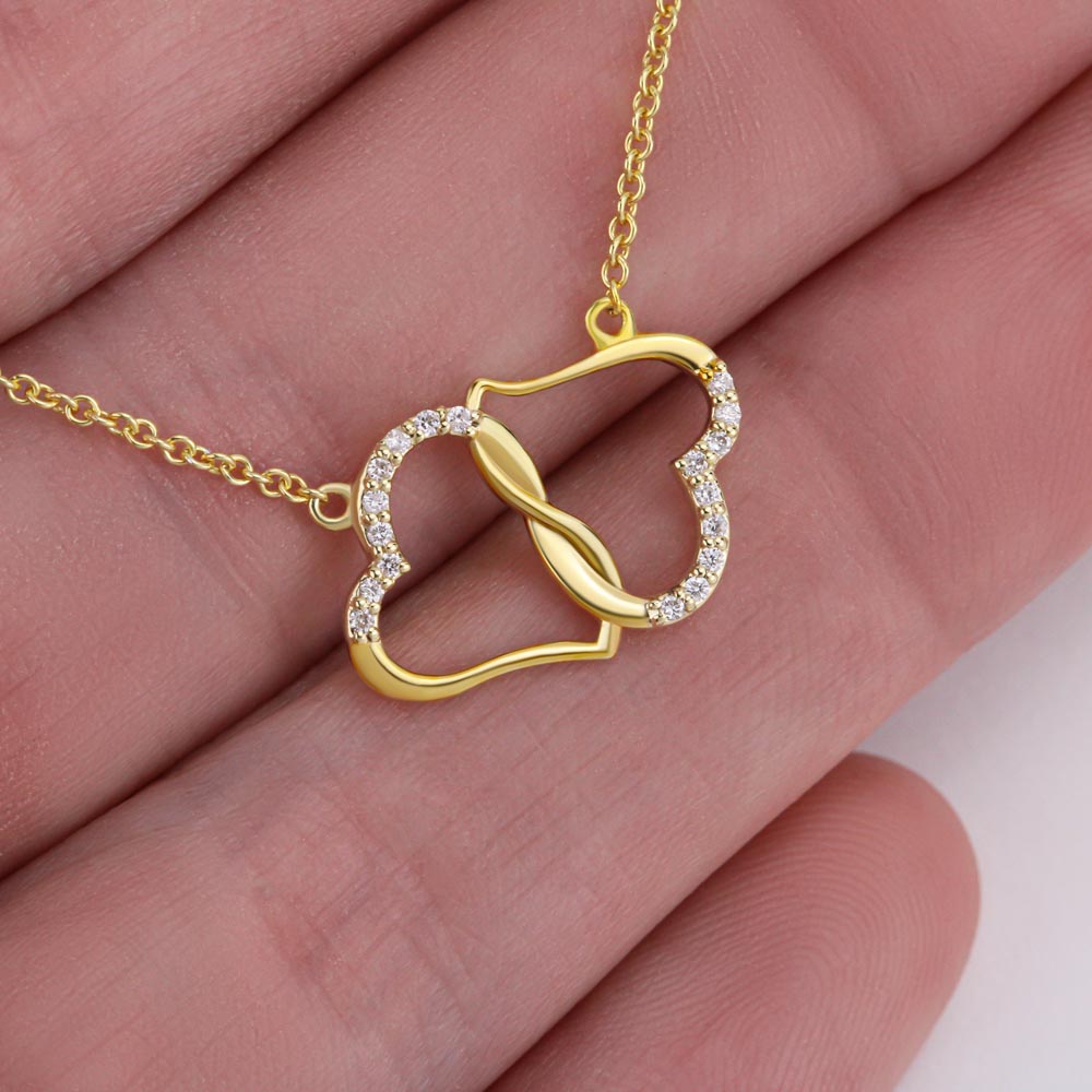 Happy 1st Anniversary I Will Always Choose You Infinity Heart Necklace