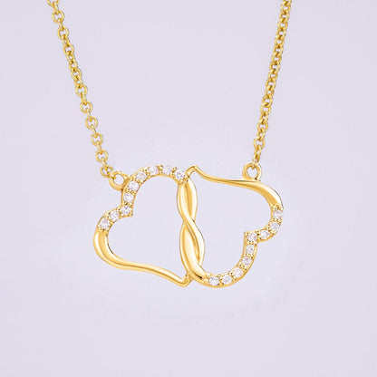 Happy 1st Anniversary I Will Always Choose You Infinity Heart Necklace