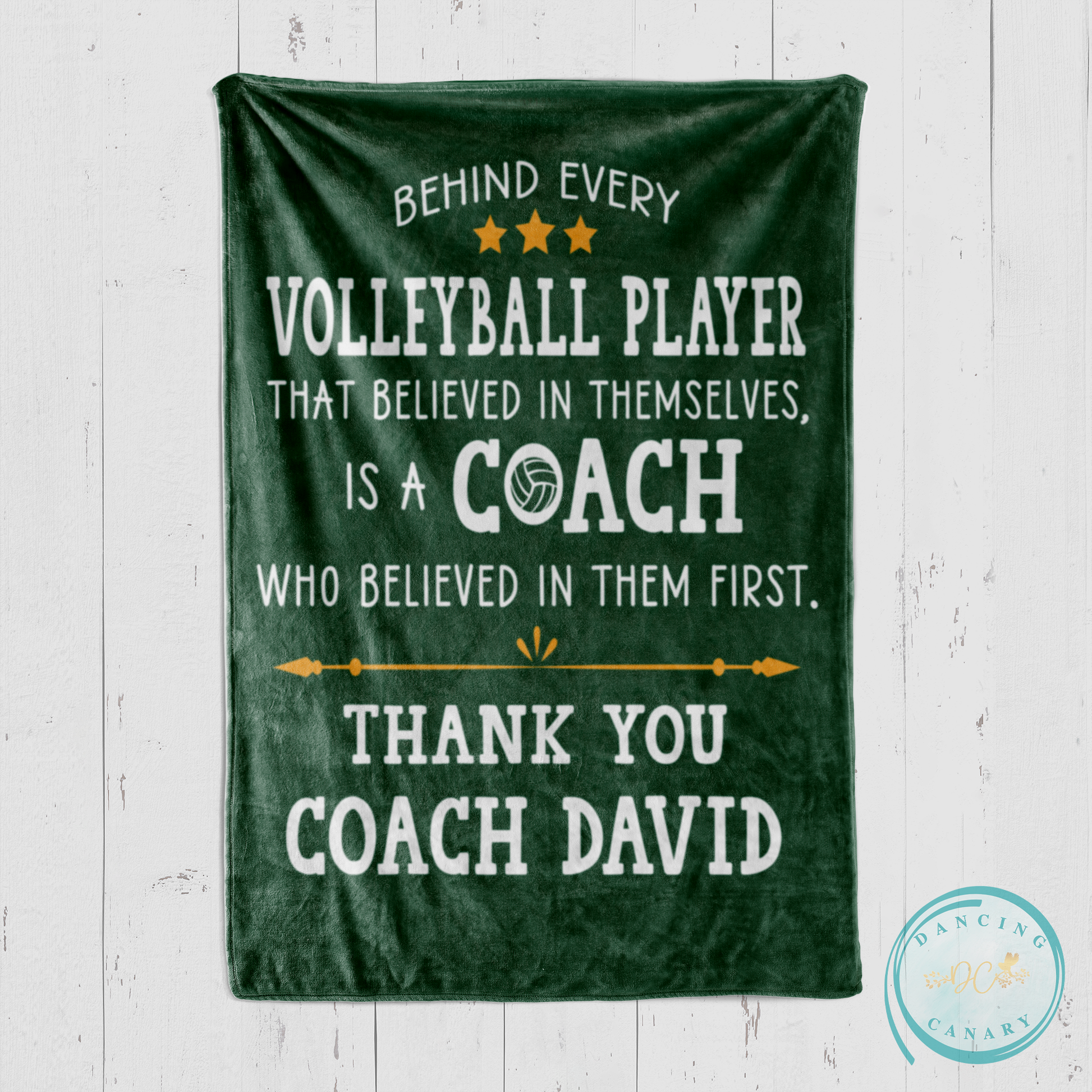 Volleyball Coach Blanket