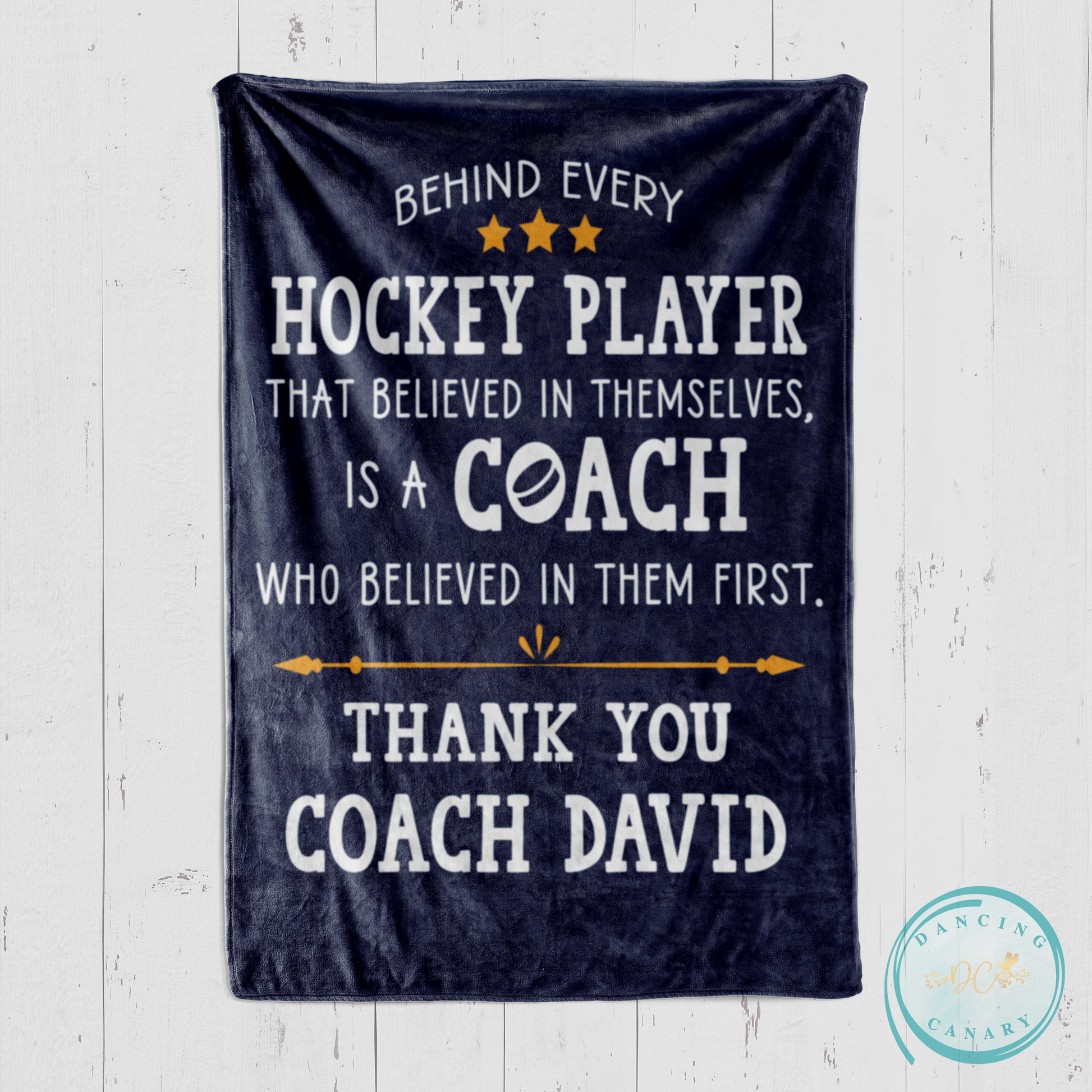 Hockey Coach Blanket