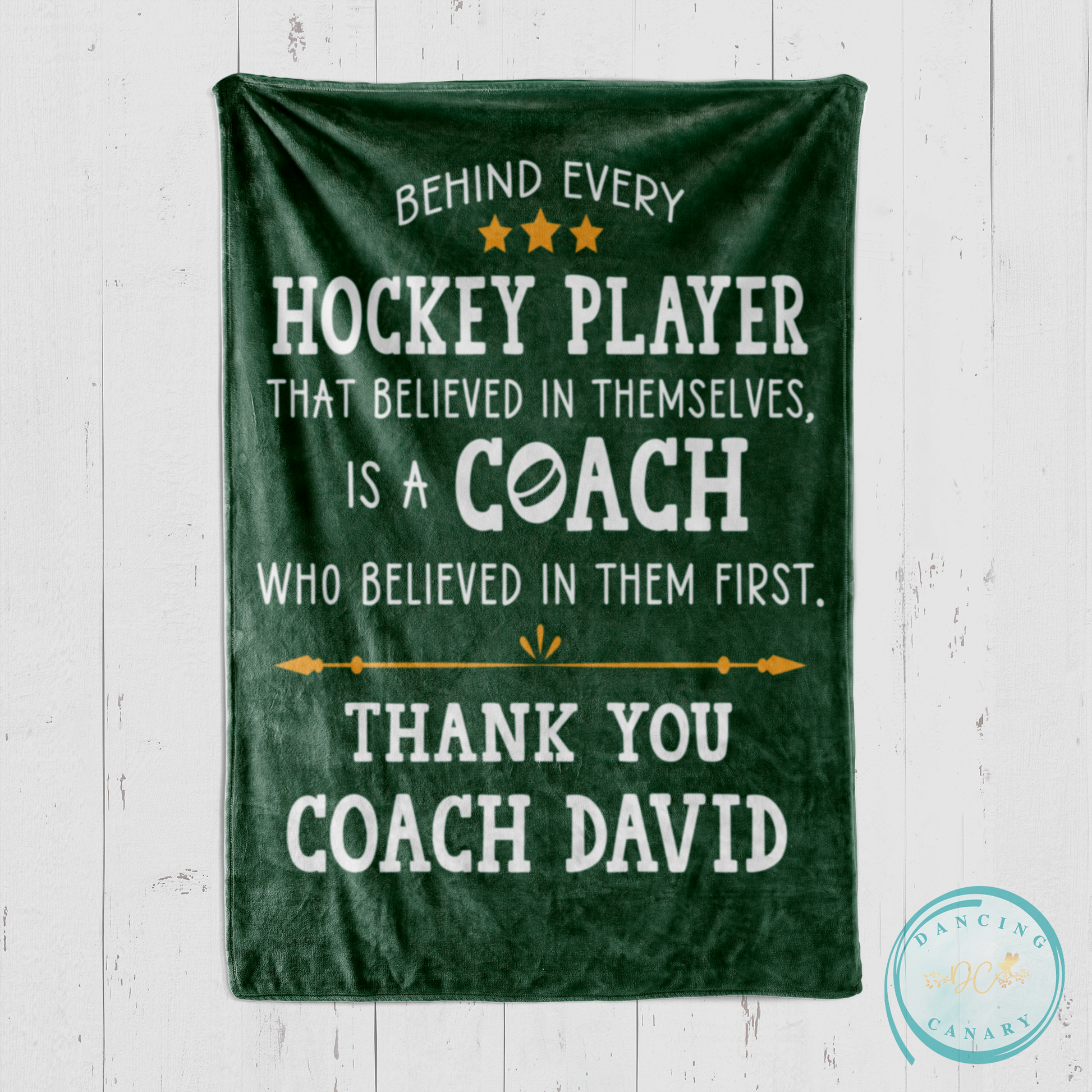 Hockey Coach Blanket