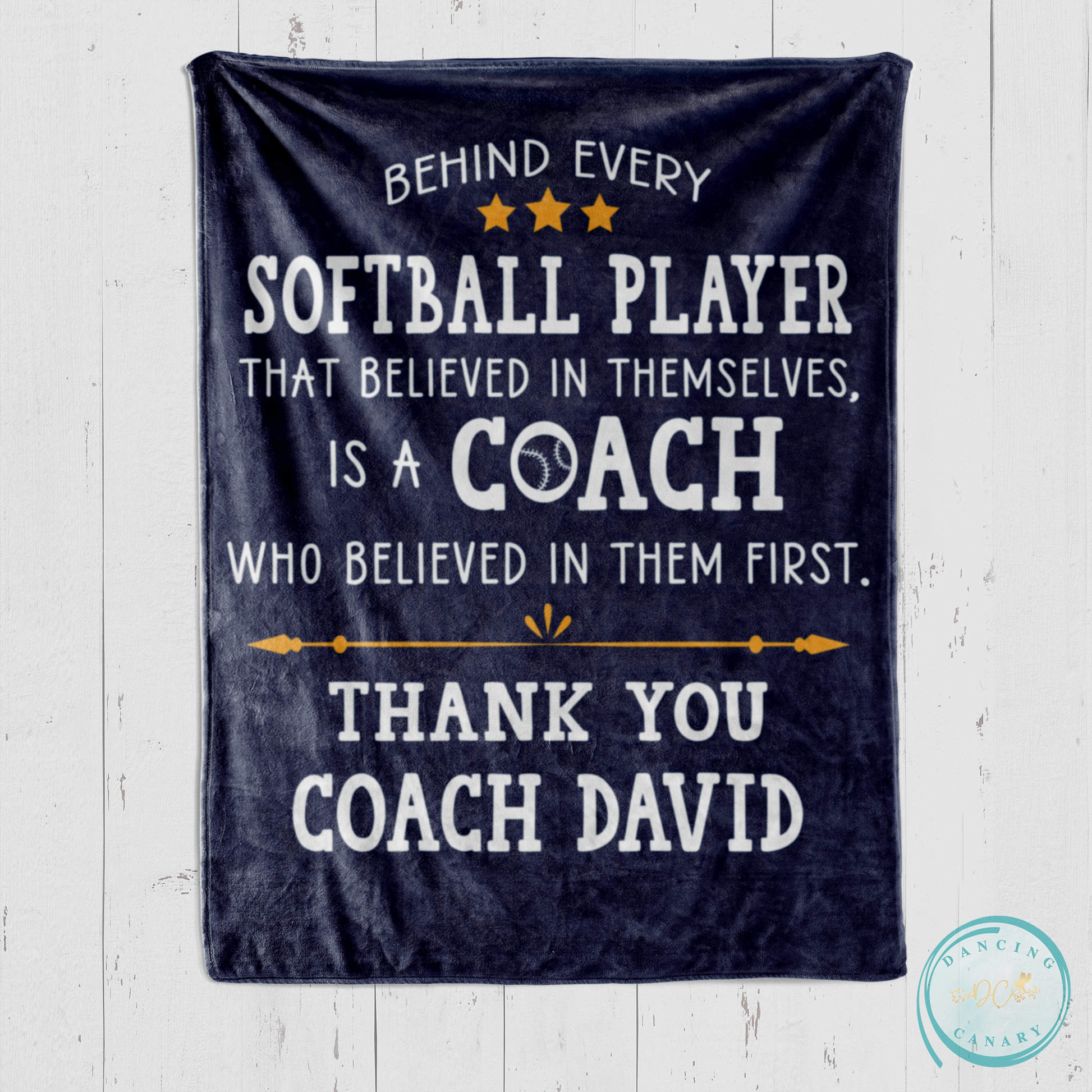 Softball Coach Blanket