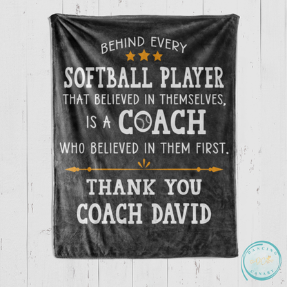 Softball Coach Blanket