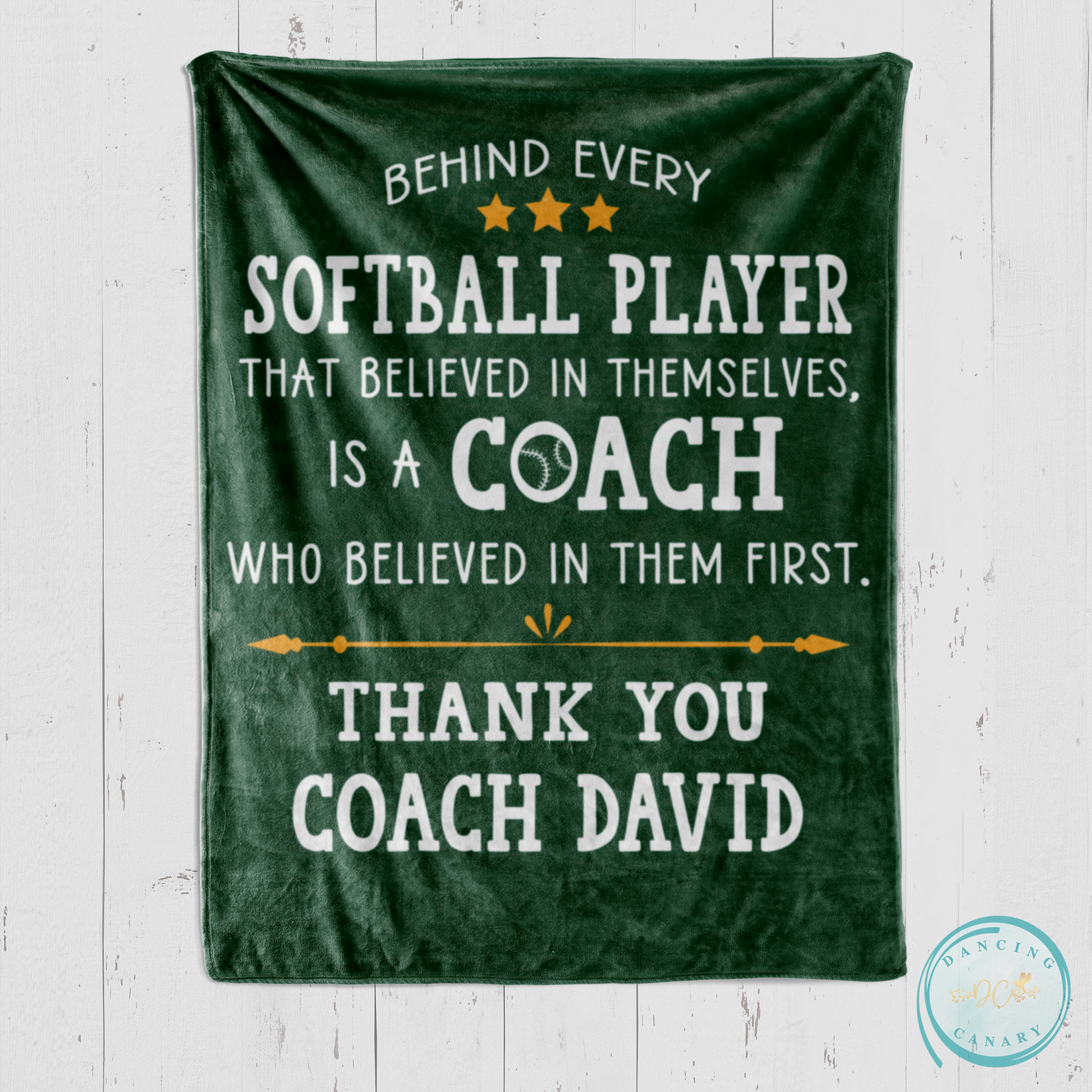 Softball Coach Blanket