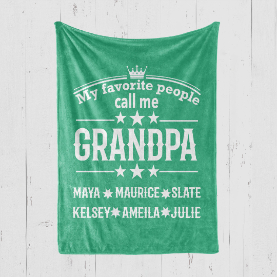 Favorite People Grandpa Blanket
