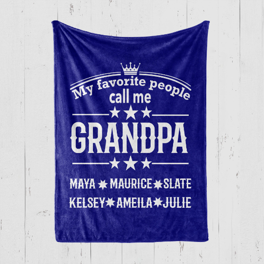 Favorite People Grandpa Blanket