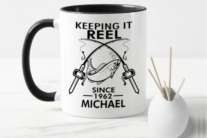 Keeping It Reel Since 1962 Mug