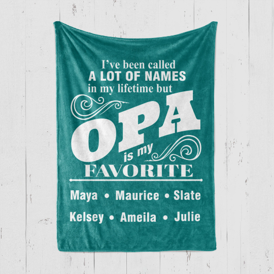 Favorite Name Opa Blanket