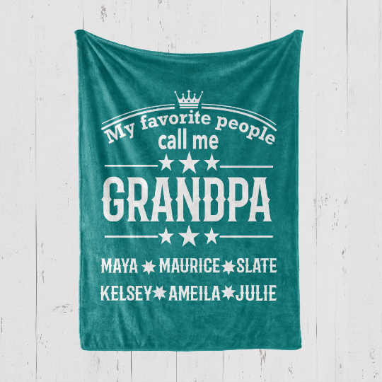 Favorite People Grandpa Blanket