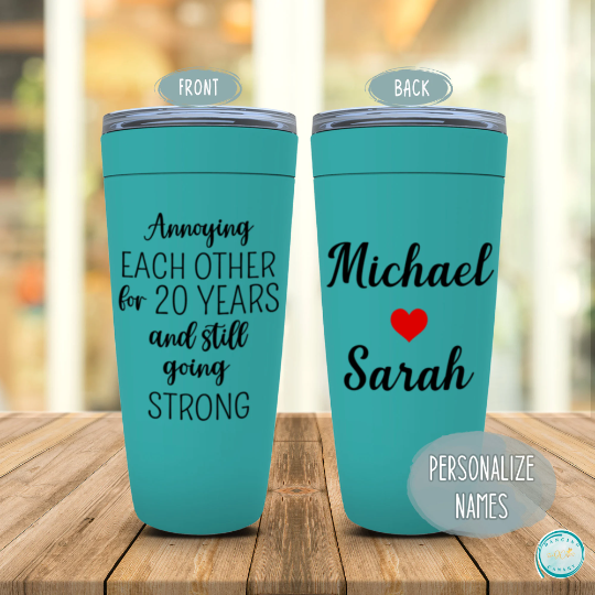 Annoying Each Other for 20 Years, 20th Couple Anniversary Tumbler