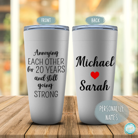 Annoying Each Other for 20 Years, 20th Couple Anniversary Tumbler