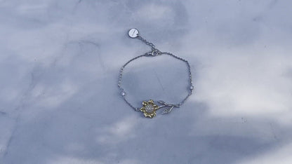 To My Son's Girlfriend Sunflower Bracelet, Bonus Daughter Birthday, Christmas Gifts from Boyfriend's Mom, Future Daughter in Law Jewelry