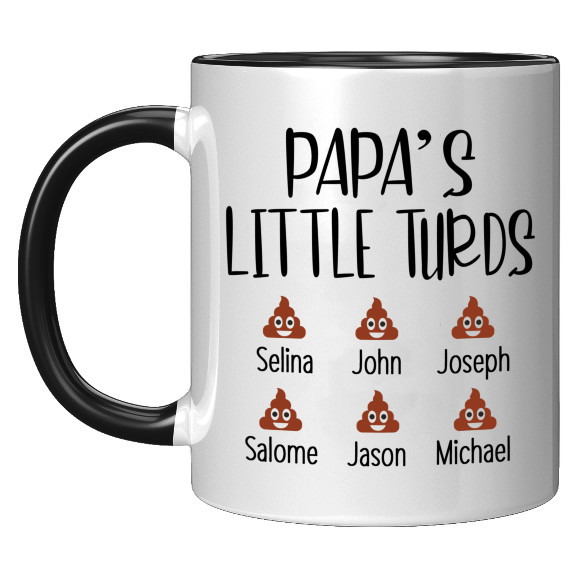 Papa's Little Turds Mug