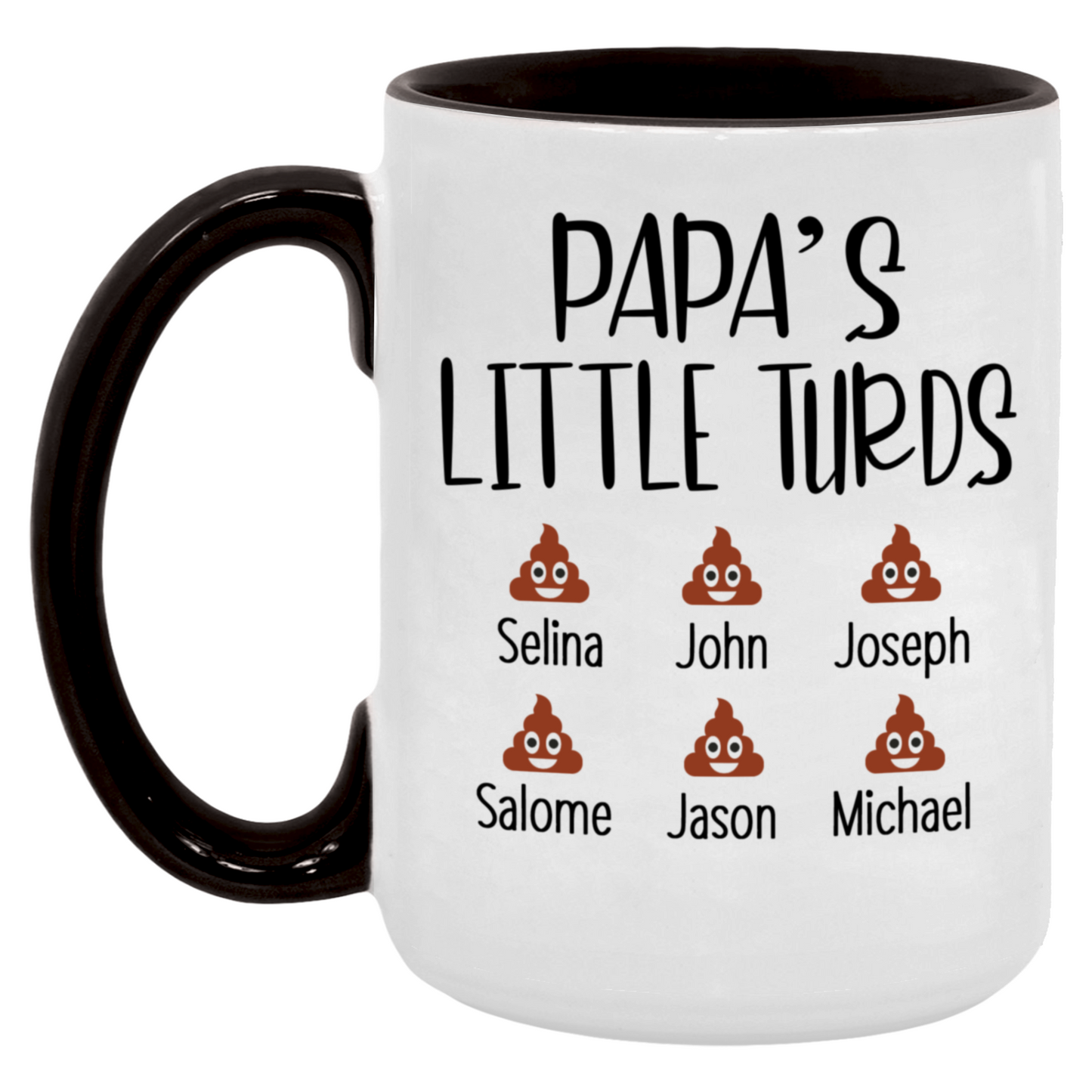 Papa's Little Turds Mug