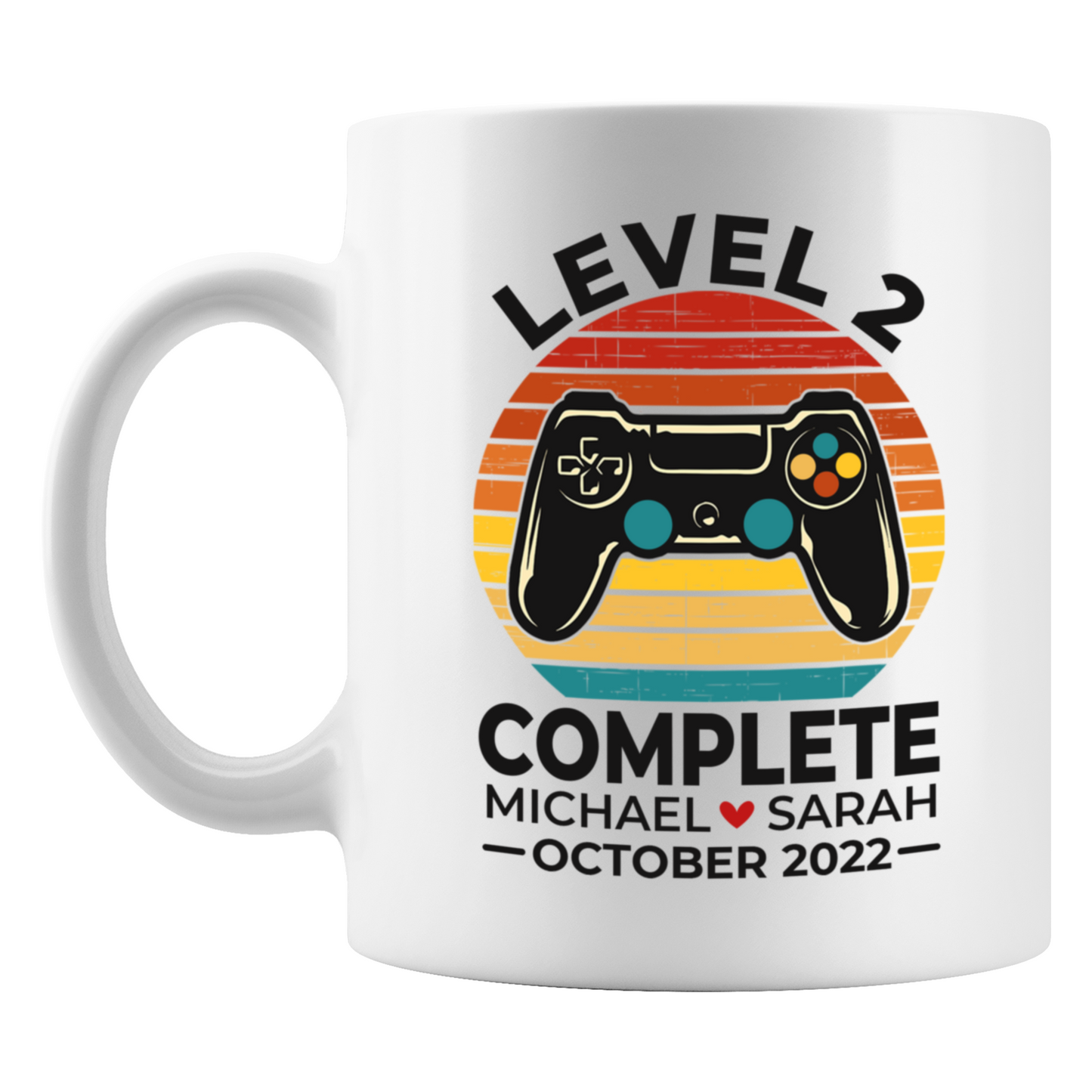 Level 2 Complete Video Game Anniversary Mug