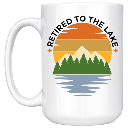 Retired to the Lake Mug