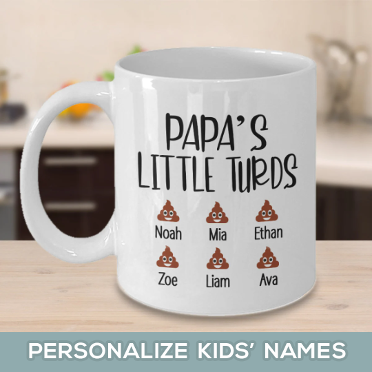 Papa's Little Turds Mug