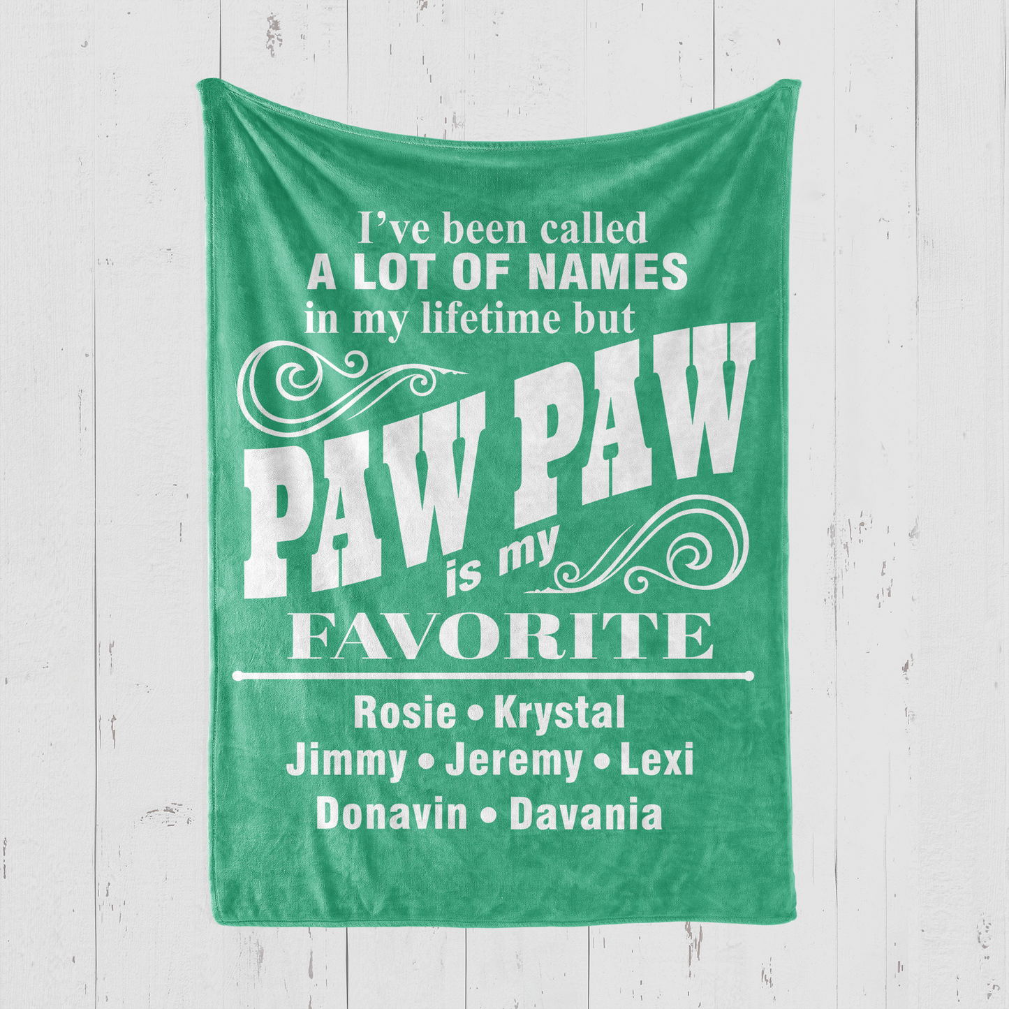 PawPaw is My Favorite Name Blanket