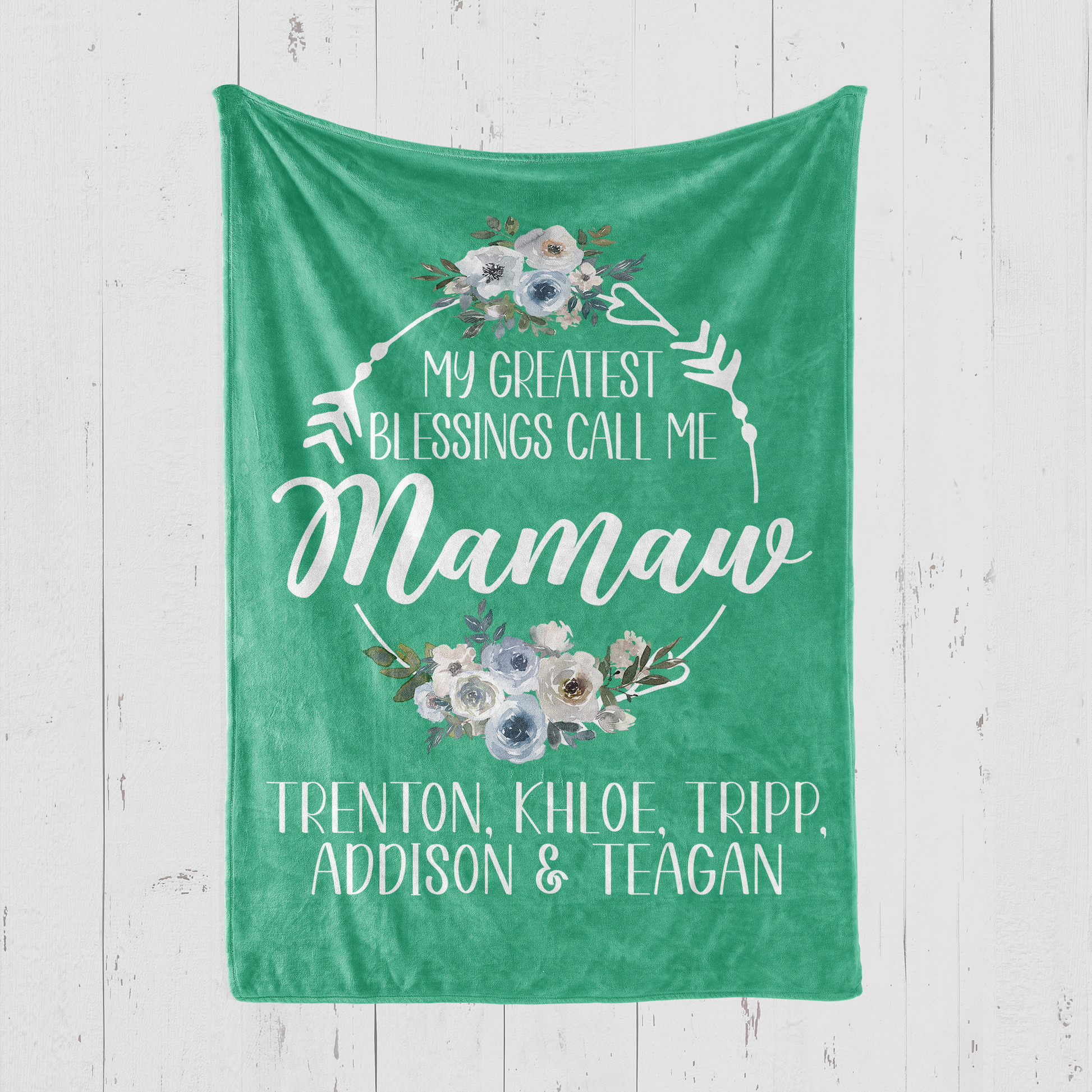 My Greatest Blessings Call Me Mamaw Blanket