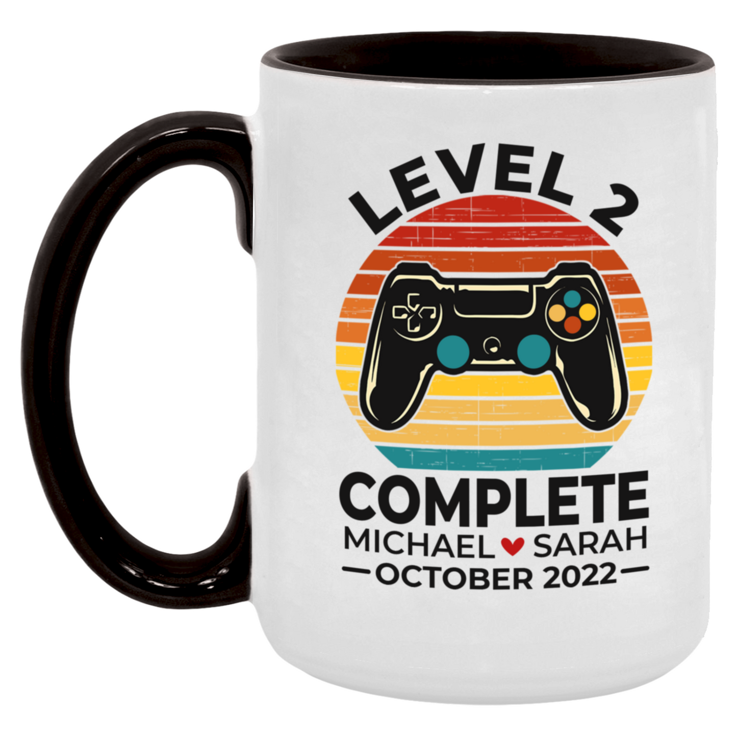 Level 2 Complete Video Game Anniversary Mug