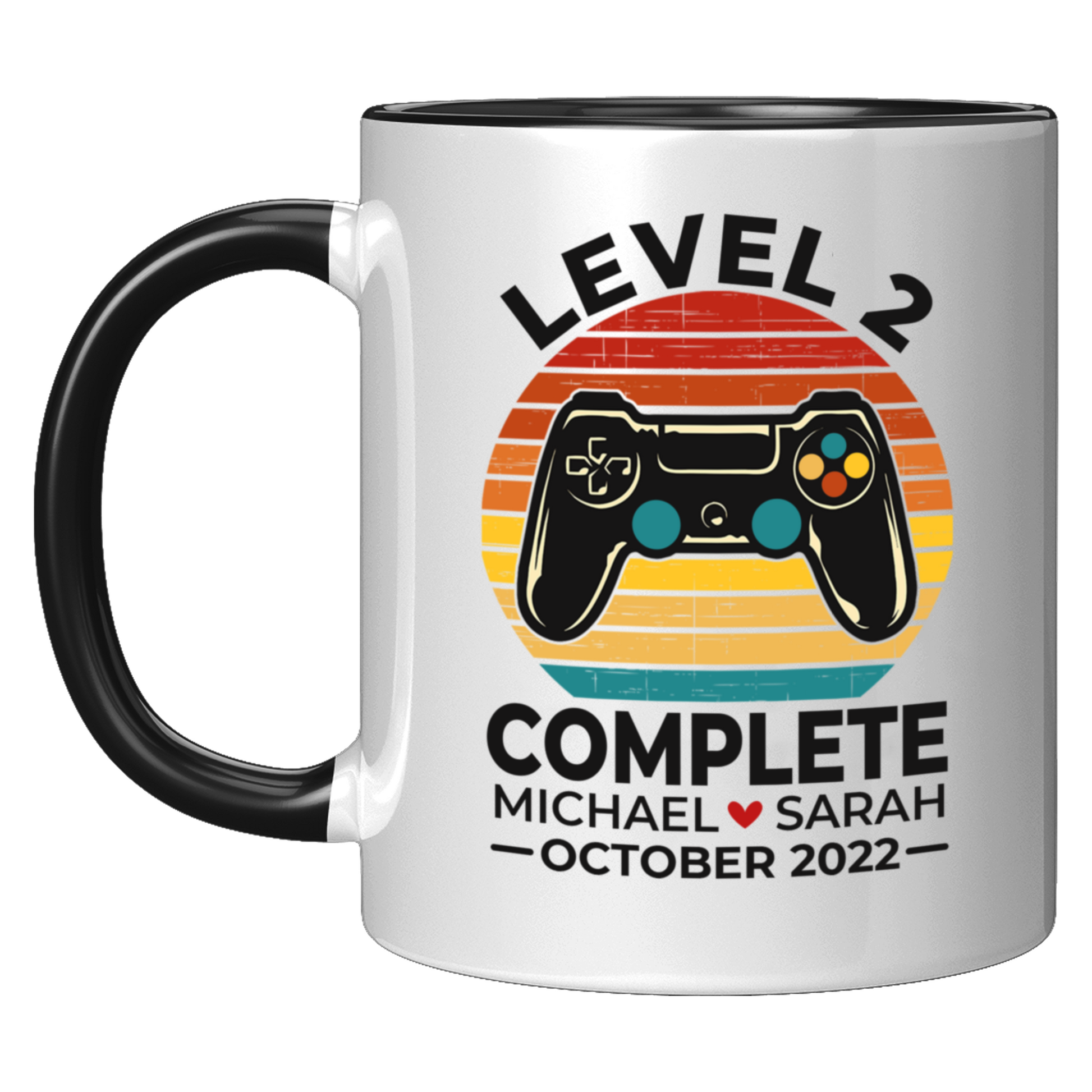 Level 2 Complete Video Game Anniversary Mug