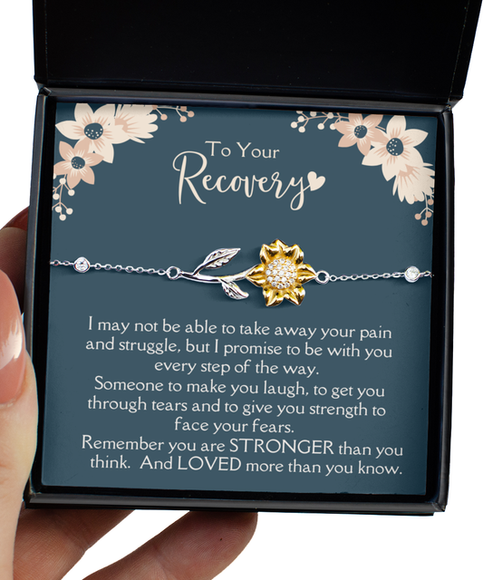 To Your Recovery Sunflower Bracelet