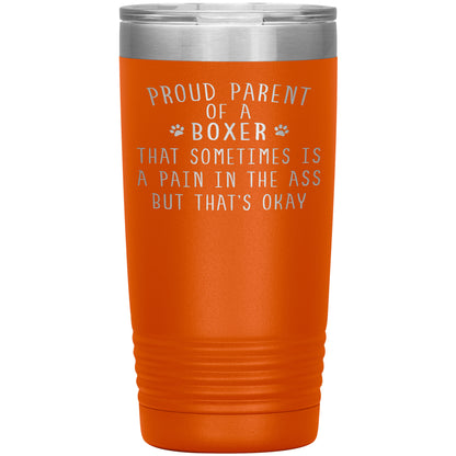 Proud Parent of a Boxer Tumbler