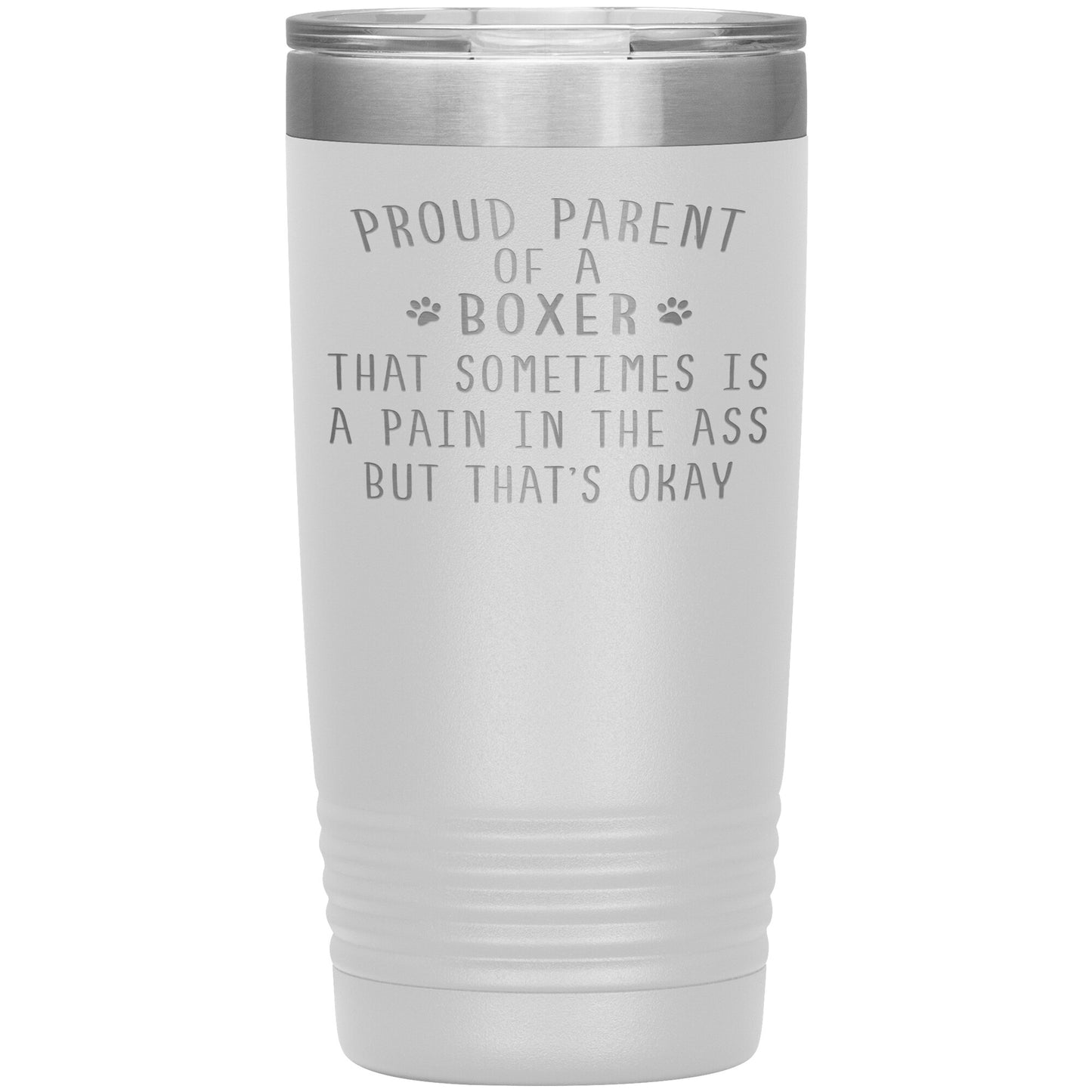 Proud Parent of a Boxer Tumbler