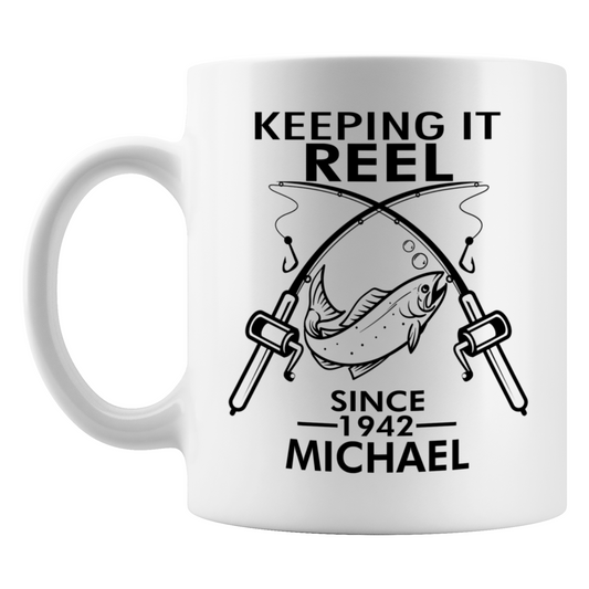 Keeping it Reel Since 1942 Mug