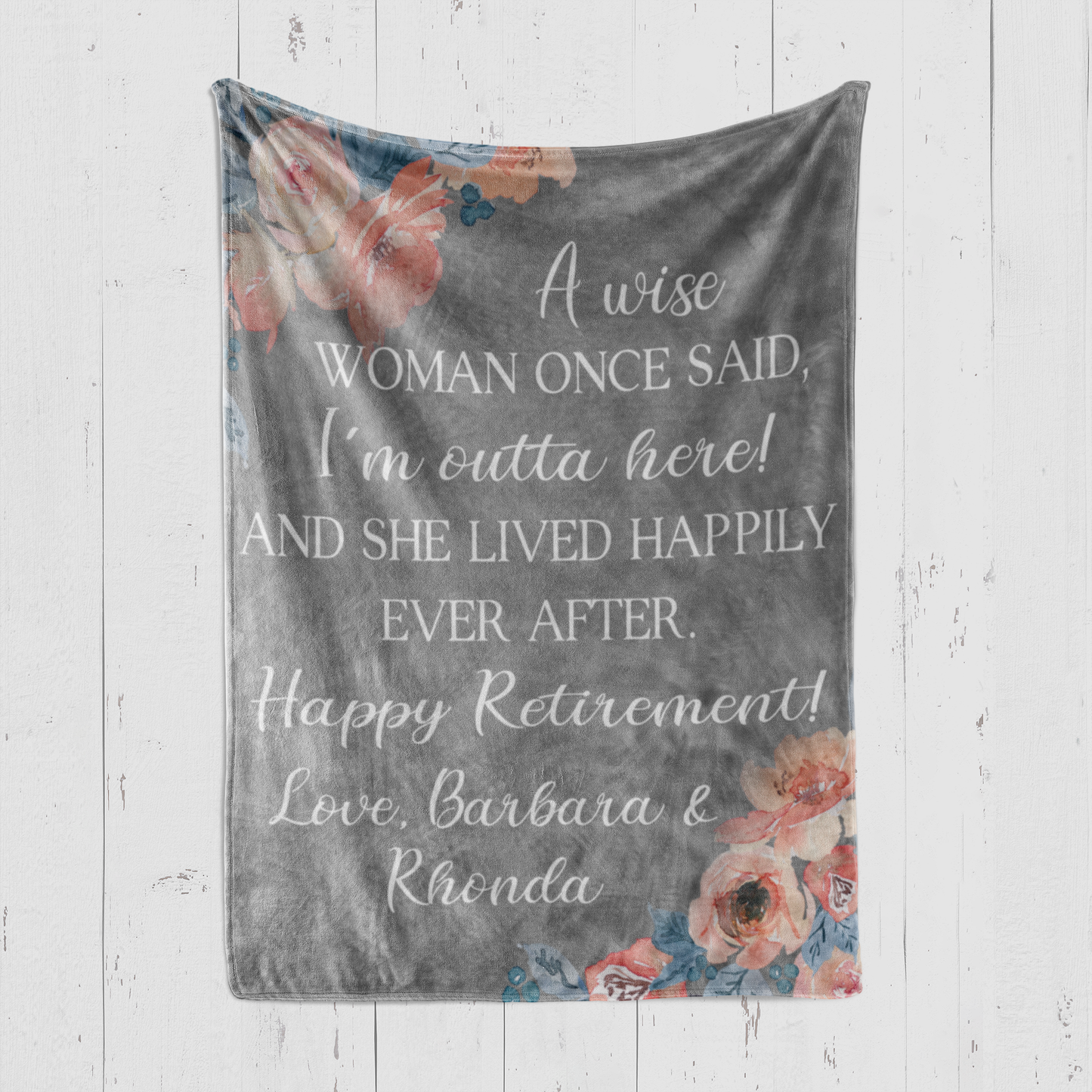 A Wise Woman Retirement Blanket