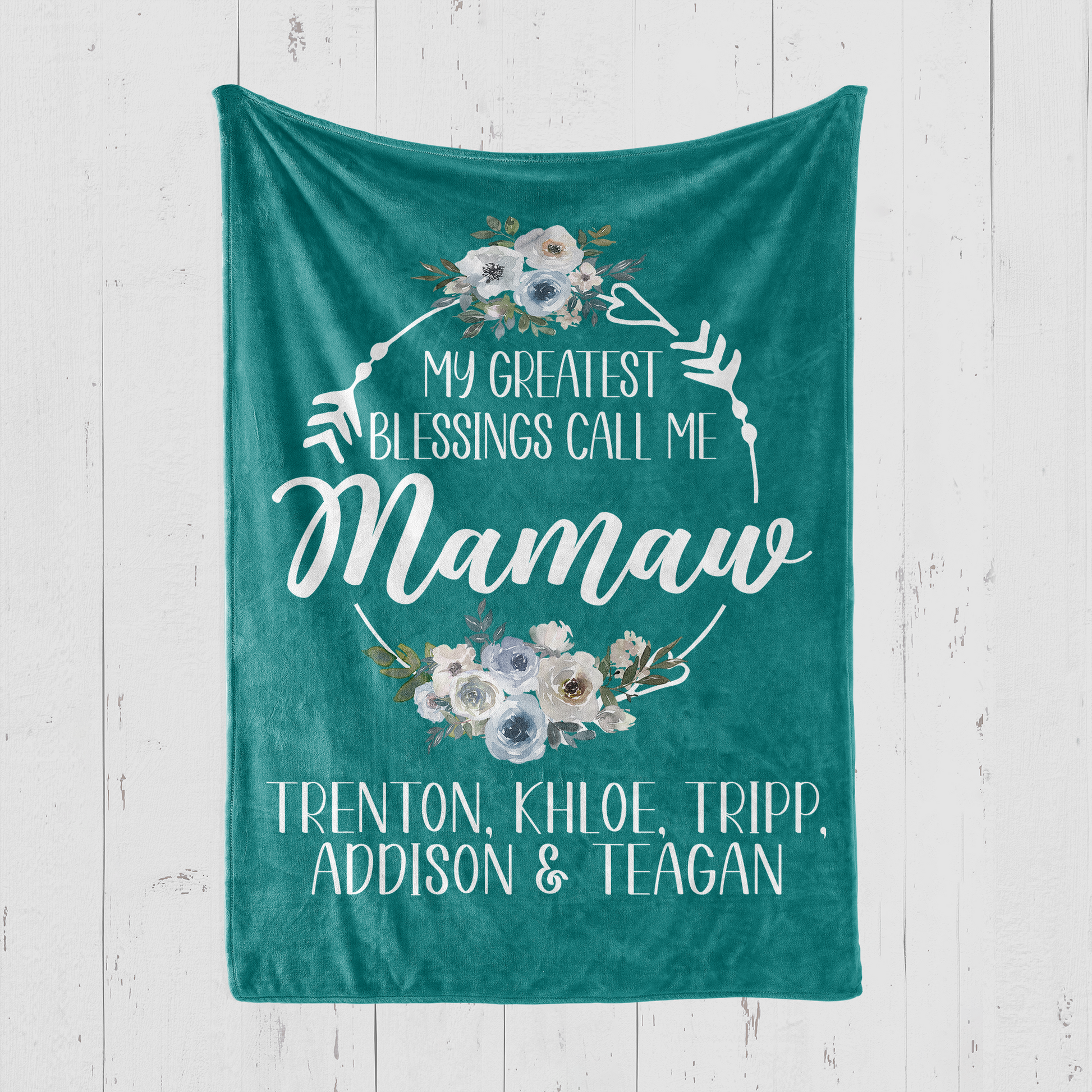 My Greatest Blessings Call Me Mamaw Blanket