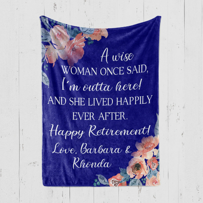 A Wise Woman Retirement Blanket