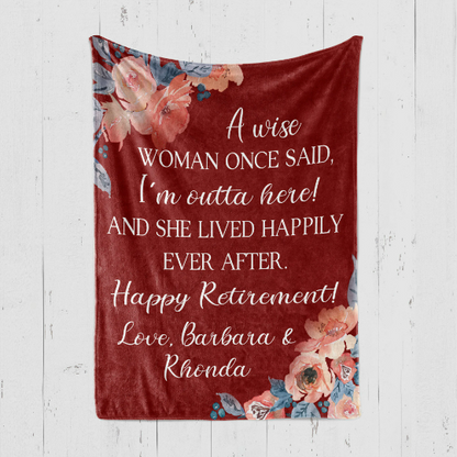 A Wise Woman Retirement Blanket