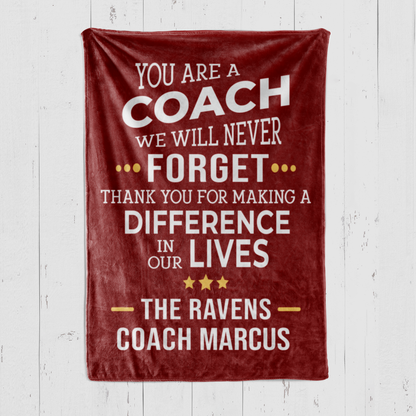 Coach Never Forget Blanket